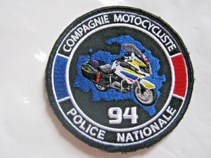 ECUSSON P.N COMPAGNIE MOTOCYCLISTE DU VAL DE MARNE 94 SCRATCH AU DOS 80MM - Imagen 1 de 1