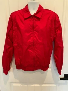 Vintage GANT Mens Size Medium Red Nylon Lined Zip Up Collared Windbreaker Jacket - Picture 1 of 8