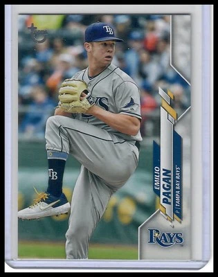 2020 Topps #22 Emilio Pagan Vintage Stock Tampa Bay Rays - Image 1 of 2
