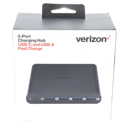 Verizon 5 Port Charging Hub USB C and USB A Fast Charge  5PORTPDHUB - Image 1 of 3