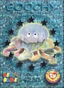 1999 Beanie Babies Series III Wild Cards Teal #56 Goochy the Jellyfish - NM-MT - Picture 1 of 2