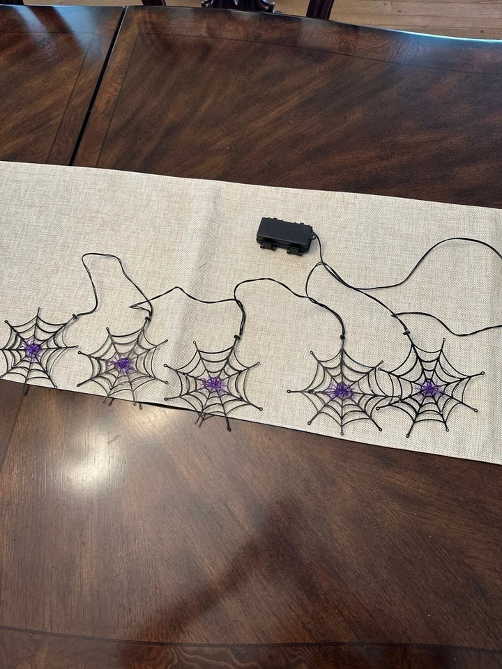 Luces de Belén Luces de Telaraña a Batería Foto 1 de 2