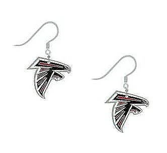 NFL Atlanta Falcons Earrings J-Hook Logo, Team Color, (PSGLS0263269) Small Cover