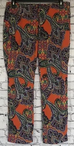LAUREN RALPH LAUREN Women's Pants Lounge Sleep Pajamas Size 12 Multicolor EUC - Picture 1 of 7