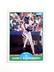 1989 Score New York Mets Baseball Card #10 Darryl Strawberry