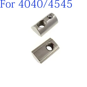 M4 M5 M6 M8 T-Nut Round Roll T Slot Spring Nut 4040/4545 Series Nickel Plated - Picture 1 of 4