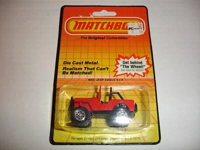 Jeep Eagle Lesney Matchbox MB5 1983 rojo vehículo todoterreno 4x4 Foto 1 de 4