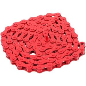 Bicycle Chain Red Mountain Bike Single Speed Accessories Fitness - Picture 1 of 12
