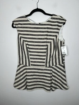 Etcetera Women's Brown Black Textured Print Sleeveless Tank Top Size 10 NWT - Image 1 of 4