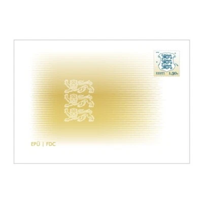 First day cover (FDC) of ESTONIA 2025 - Coat of Arms of Estonia 1.30€ - Image 1 of 2