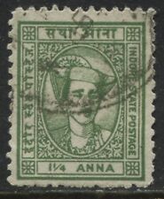  India Indore State 1941 1 1/4 anna green used