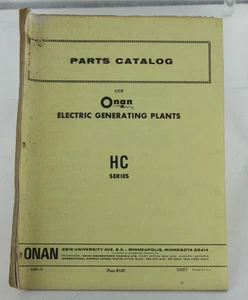 Vintage ONAN HC Series Electric Generator Parts Catalog #3 - Picture 1 of 1