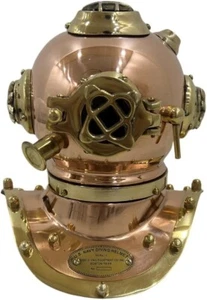 U.S Navy Marine Scuba Diving Divers Helmet Antique Brass Reproduction Desk/Shelf - Picture 1 of 4