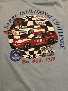Worn Vintage 1989 SCCA SARRC Invitational Challenge Foxbody Mustang Adult Size L