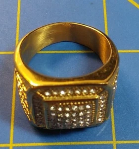 EDELSTAHL GOLD TONRING von EDFORCE. - Bild 1 von 12