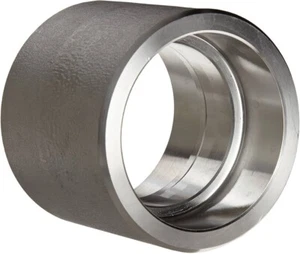 Coupling 1" Class 3000 Socket Weld Forged Stainless Steel 304L Pipe Fitting - Picture 1 of 8
