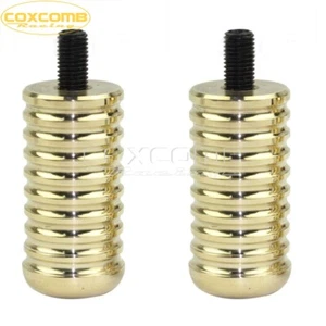 2pcs Brass Ribbed Rail Shifter Shift Peg Fit for Harley 883R 883L 48 Sportster - Picture 1 of 6