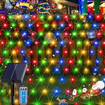 Cadena De Luces Solares 96LED 8 Modo Tira Luz Para Exterior Jardin Navidad Decor - Image 1 of 4