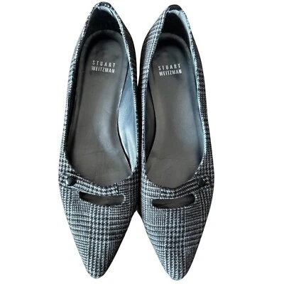 STUART WEITZMAN Women’s Plaid Fabric & Leather Shoes Size 7M - Image 1 of 4