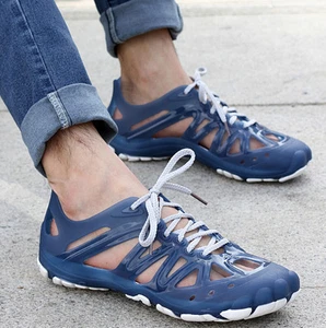 Venta caliente Hombre Sythestic Hollow Out Corde Up Straps Sandalias de verano Zapatos al aire libre - Imagen 1 de 11