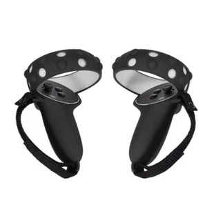 2Pcs Handle Grip Cover Silicone+Nylon Strap For Oculus Quest 2 VR Controller n - Picture 1 of 21