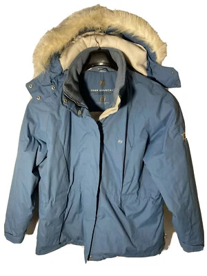 Parka con capucha Free Country XL Radiance para mujer clima extremo en azul cielo Foto 1 de 4