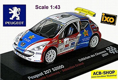 Peugeot 207 S2000 Criterium De Cevennes 2009 #7 G. Canivenq + S. Grimal 1:43 - Immagine 1 di 3