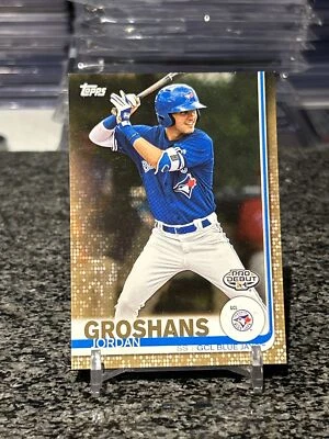 2019 Topps Pro Debut #112 Jordan Groshans Rookie RC Rare Gold Parallel SSP /50!! - Image 1 of 2