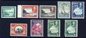 BERMUDA King George V 1936-1947 Part Pictorial Set SG 98 to SG 105 MINT - Picture 1 of 2