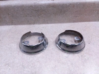 Kawasaki F7 Enduro 175 OEM Speedometer Meter Base Cover Pair 1974 VTG ANX-B202 - Image 1 of 4