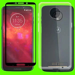 Coque anti-collision protection écran premium 2 en 1 pour téléphones Motorola Moto Z3 XT1929 - Photo 1 sur 1