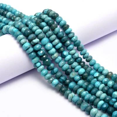 Blue Opal Faceted Rondelle Beads- 8-10MM Beads Size- 13" Strand Approx. - Image 1 of 4