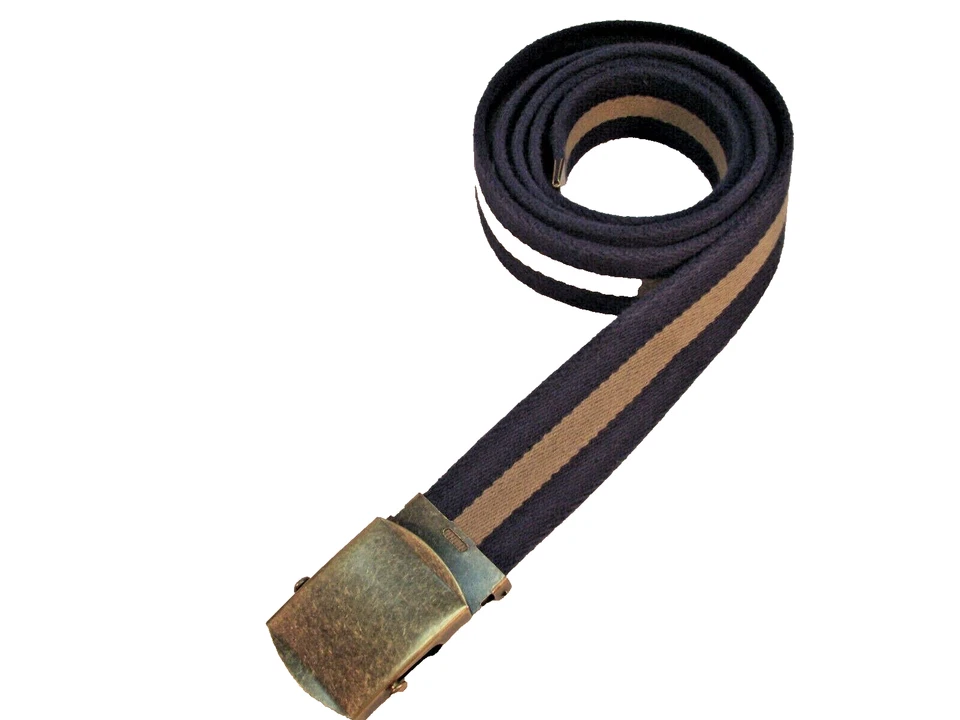 Cinturón de tela de algodón suave para hombre, azul marino, azul marino, 1,5" X 54", hecho en EE. UU. Foto 1 de 1