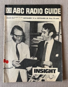 Vintage radio - rare collectable ABC Radio Guide Vol 8 No 18 10 Nov 1970 - Picture 1 of 3