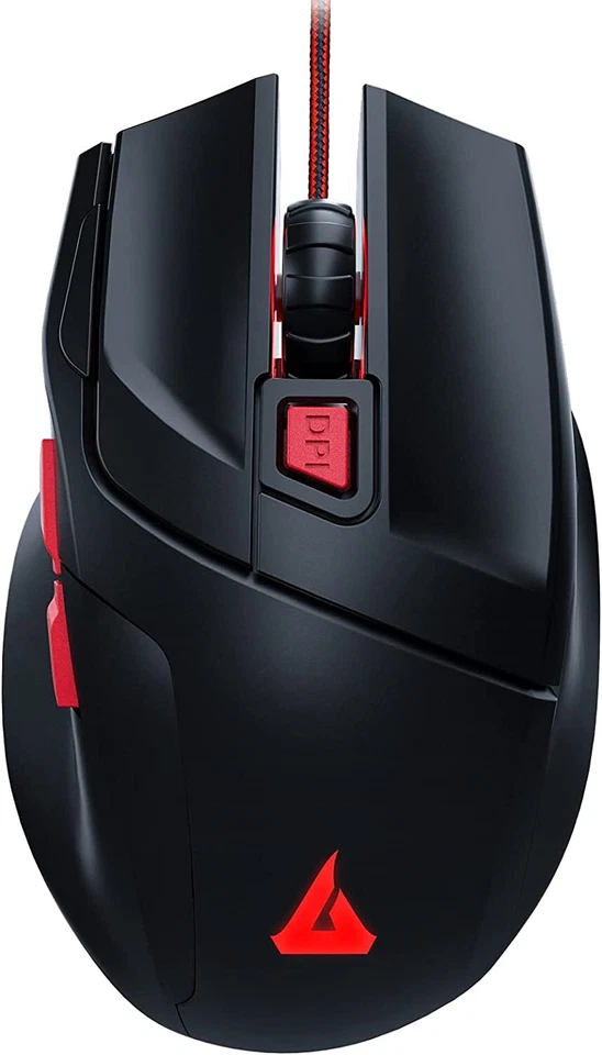 NEW - GTRACING USB Ergonomic Wired Gaming Mouse, 7200 DPI, 6 Programable Keys - Image 1 of 4