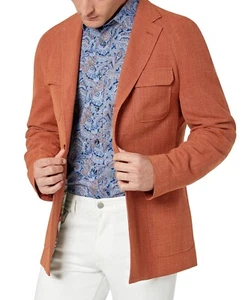 Tallia Slim Fit Textured Sport coats Orange 38S B4HP $295 - Picture 1 of 1