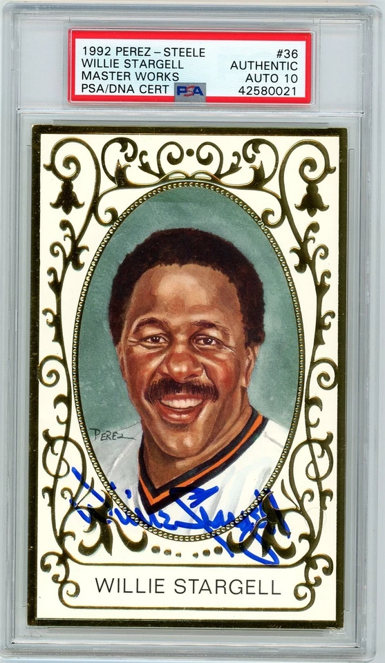 Willie Stargell Signed Perez Steele Master Works - PSA DNA 10 - Image 1 of 1