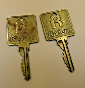 TWO Vintage Riviera Casino & Hotel Room Keys - Picture 1 of 2