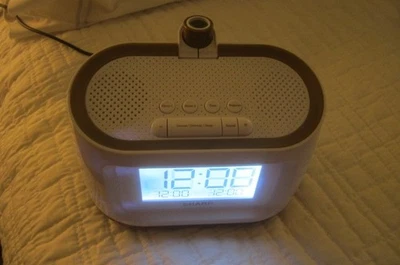 Preowned Live Well by SHARP Projection Alarm Clock with 8 Sleep Sounds - Image 1 of 3