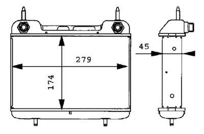 Radiatore olio, olio motore MAHLE CLC 27 000P - Image 1 of 4