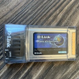 D-Link DFE-690TXD 32-Bit Cardbus Ethernet Adapter - 100 Mbps Wired Network Card - Zdjęcie 1 z 8