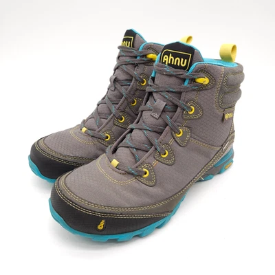 Ahnu Sugarpine (Mujer Talla 7) Botas al Tobillo Impermeables con Cordones Gris Vibram Foto 1 de 4