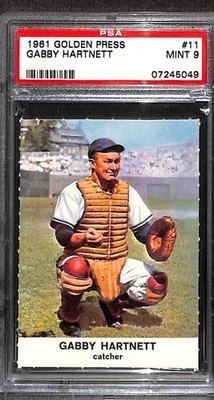 1961 Golden Press #11 Gabby Hartnett PSA 9 Mint 07245049  - Image 1 of 3