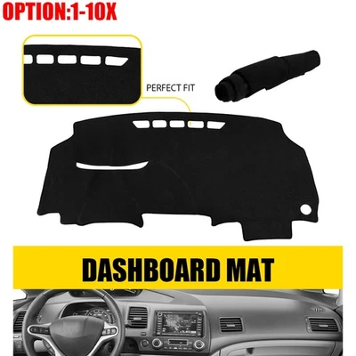 Alfombrilla protectora para tablero Acura CSX 2006 2007-2011 alfombrilla negra para tablero Foto 1 de 4