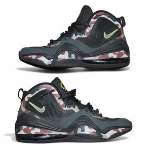 Men's Size 12 Nike Air Penny Hardaway V 5 Camo 628569-307 Black Green Volt - Picture 1 of 11
