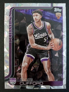 2025 Topps Diamante Nique Clifford RC # 224 " Sacramento Kings " - Picture 1 of 2