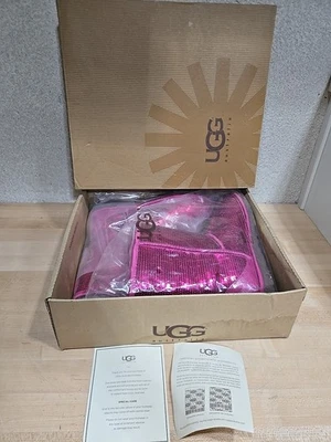 Botas Ugg Australia Mujer Clásicas Cortas Lentejuelas Rosa Brillante Frambuesa Talla 6 NUEVAS Foto 1 de 4