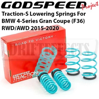 Kit de resortes reductores Godspeed Traction-S para BMW Serie 4 Gran Coupé F36 2015-20 Foto 1 de 4