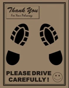 Car Disposable Paper Foot Mat, Large Size, Brown 17 X 21 inches, 85 GSM 200 Piec - Picture 1 of 2