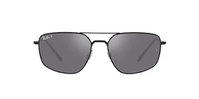 Ray-Ban RB3666 Men's Sunglasses Black/Grey Mirror Gradient Gray Poles 56mmJapan - Image 1 of 4